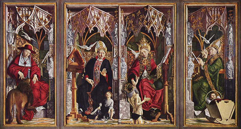 Jerome-Augustine-Gregory and Ambrose